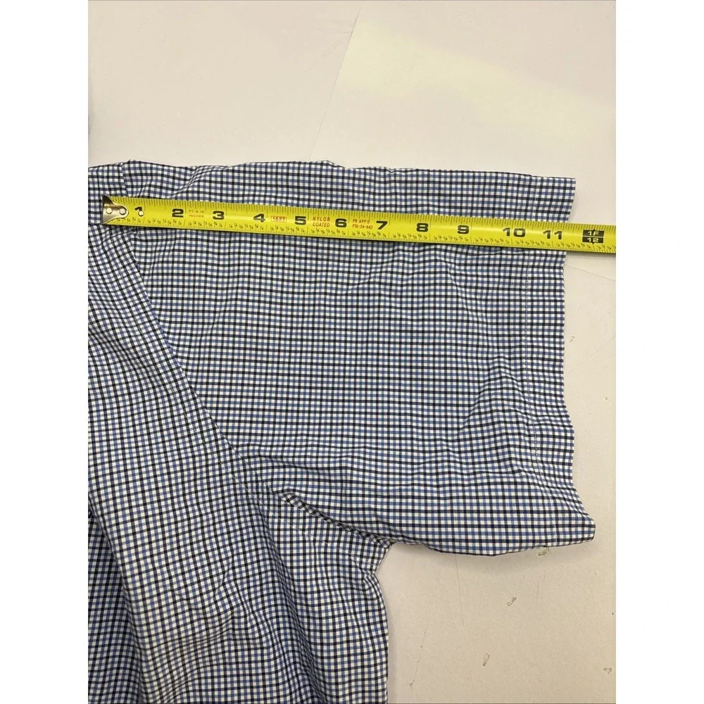 Polo Ralph Lauren Shirt Mens 2XB Blue Check‎ Classic Fit Button Down Pony
